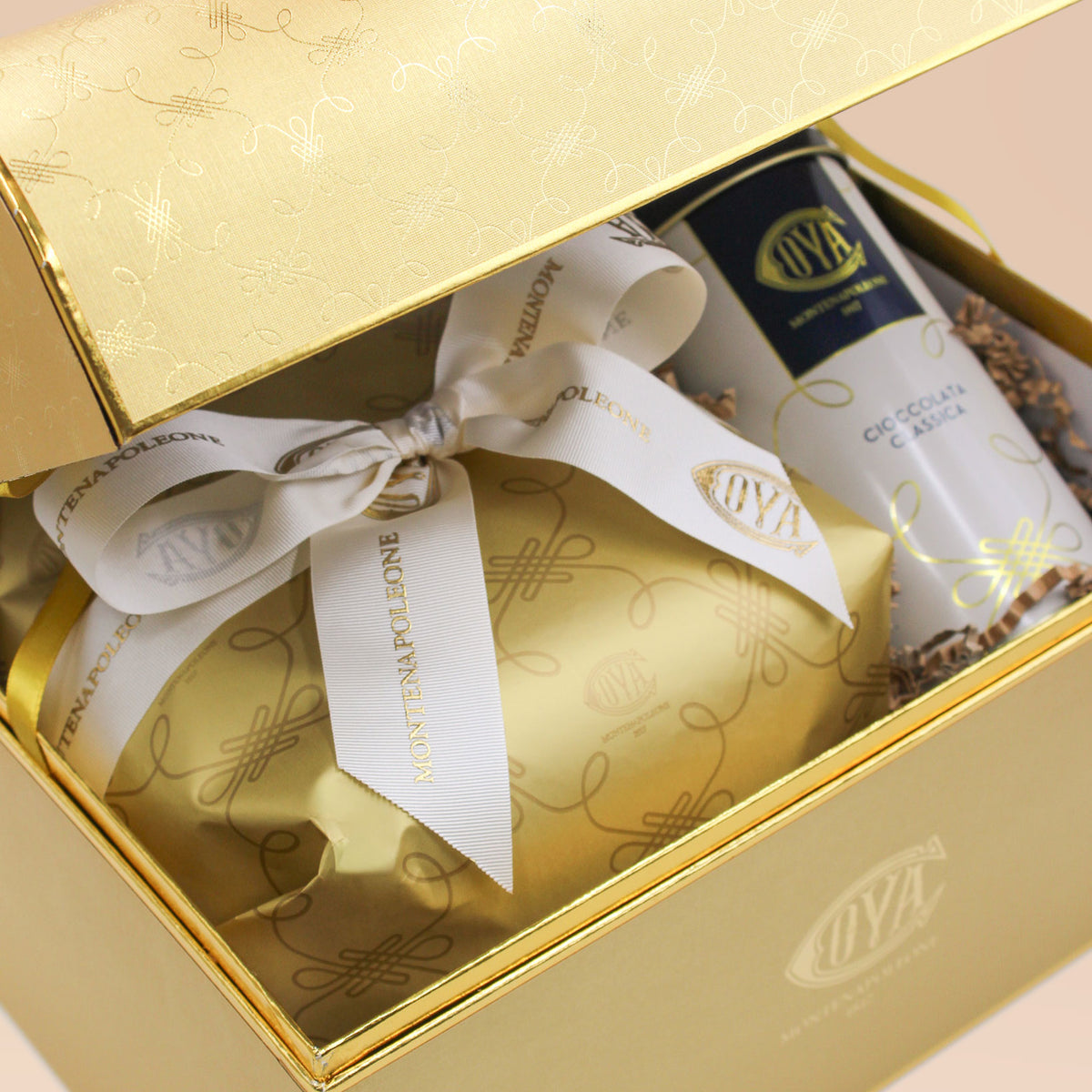 50 Scatole Regalo Oro Con Nastri Ed Etichette: Confezioni Regalo Quadrate 7,6 Cm Per Matrimoni, Bomboniere, Compleanni E Baby Shower.