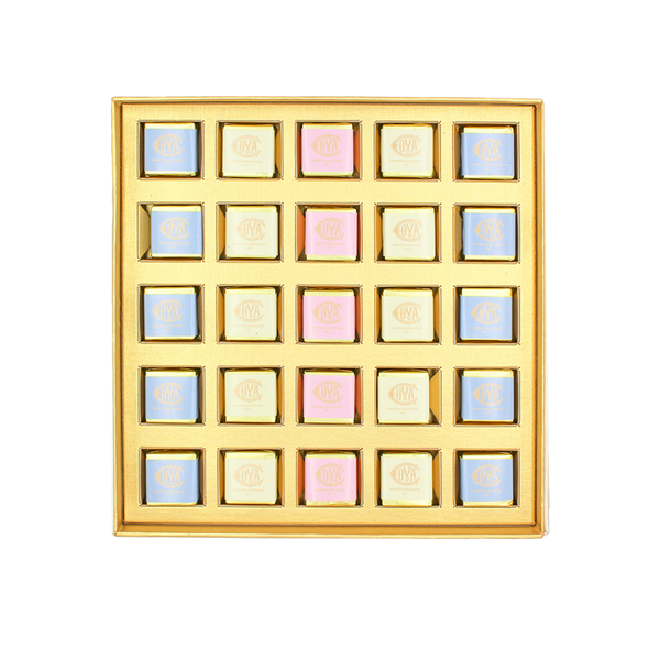 Gift Box Oro con Quadrotti