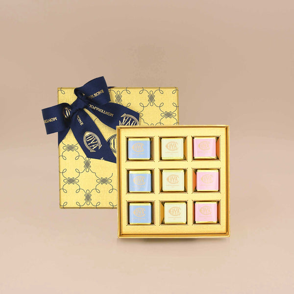 Gold Gift Box with 70g Squares