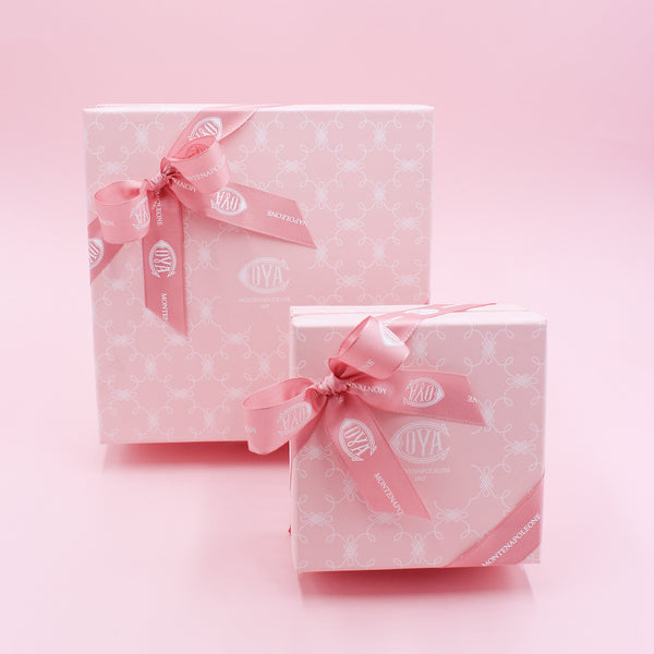 Pink Spring Gift with Pralines and Squares