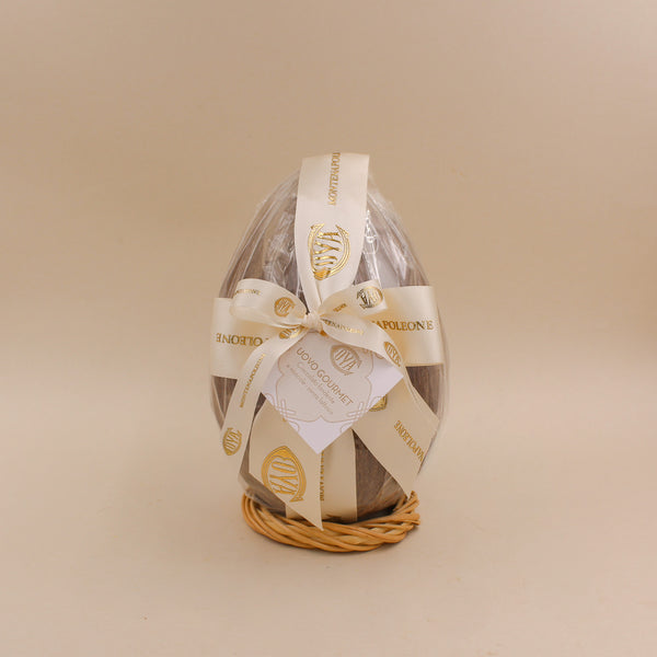 Uovo cioccolato fondente e nocciole - senza lattosio