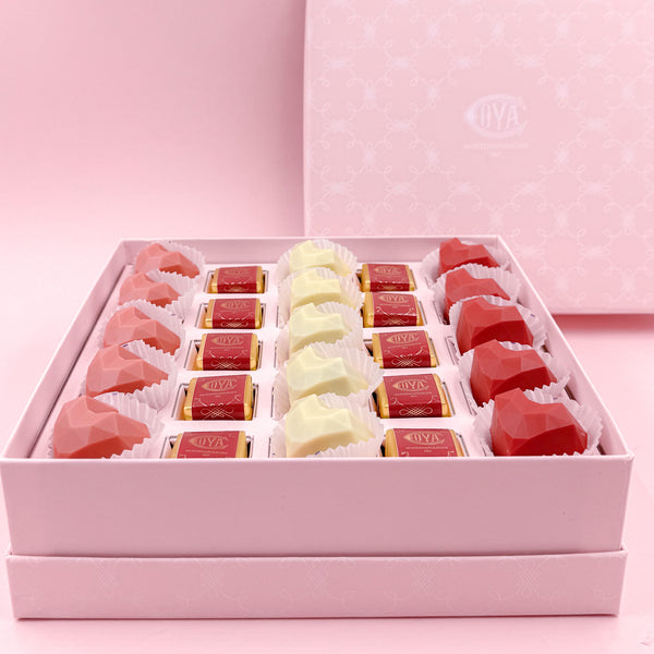 Gift Box Heart with Diamonds