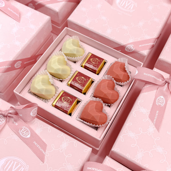 Gift Box Heart with Diamonds