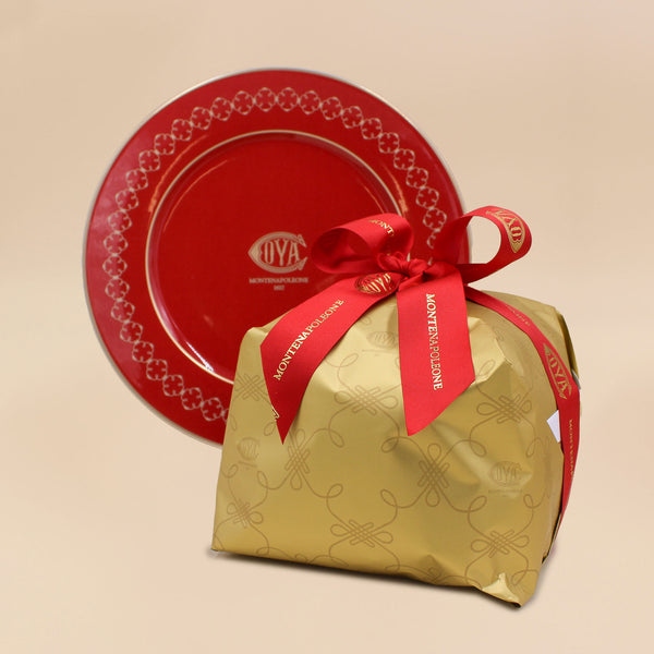 Panettone e Piatto Cova in ceramica Villeroy & Boch con gr. 200 torroncini
