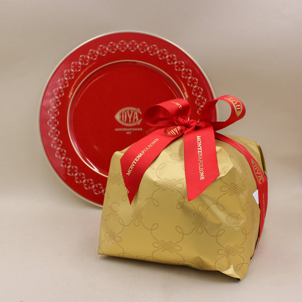 Panettone e Piatto Cova in ceramica Villeroy & Boch con gr. 200 torroncini