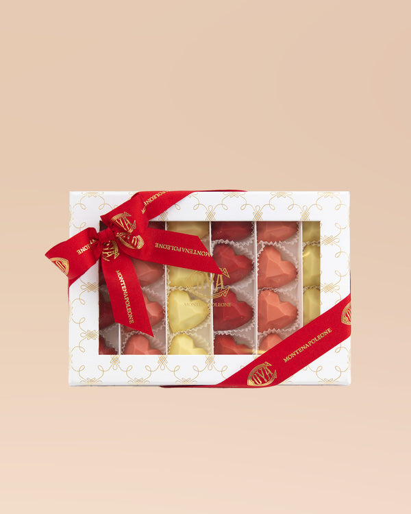 Scatola Trasparente con Cuori Diamante