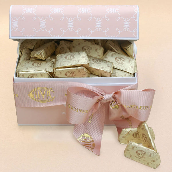 Bauletto Rosa con Gianduiotti 500 gr.