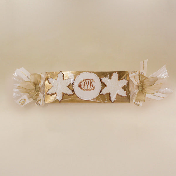 Tris di biscotti decorati confezionati